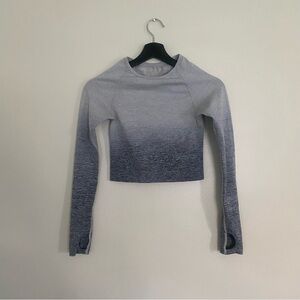 Victoria’s Secret Pink Seamless Long-Sleeve Cropped Top